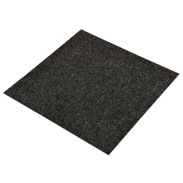 vidaXL Teppich 20 pcs Schwarz 50 x 50 x 0,5 cm Bitumen