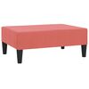 vidaXL Schlafsofa 2-Sitzer mit Fu&szlig;hocker Rosa Samt
