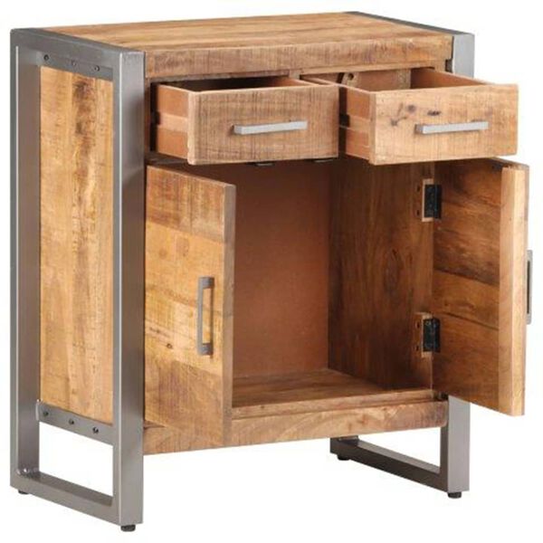 vidaXL Sideboard 60x35x72 cm Raues Mangoholz