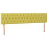 vidaXL Boxspringbett mit Matratze Gr&uuml;n 180x200 cm Stoff