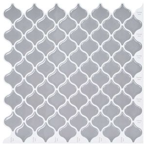 vidaXL Lanturn Fliese 10 pcs Grau 27 x 27 cm Polyurethan und PET