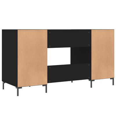 vidaXL Schreibtisch Schwarz 140x50x75 cm Holzwerkstoff