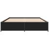 vidaXL Bettgestell Schwarz 120x200 cm Holzwerkstoff und Metall