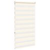 vidaXL Doppelrollo Marmorbeige 80x150 cm Stoffbreite 75,9 cm Polyester