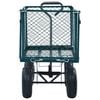 vidaXL Gartenwagen Grün 350 kg