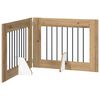 vidaXL Klappbares Hundetor mit St&auml;ndern 2 pcs Artisan-Eiche 160,5 cm