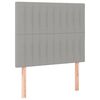 vidaXL Bettgestell ohne Matratze Hellgrau 100x200 cm Stoff
