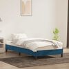 vidaXL Bettgestell ohne Matratze Dunkelblau 90x220 cm Samt