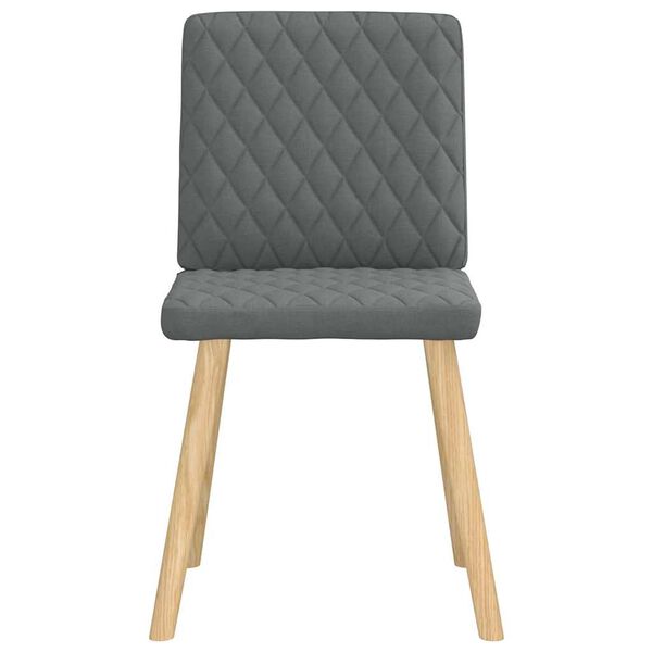 vidaXL Esszimmerst&uuml;hle 6 Stk. Dunkelgrau Stoff