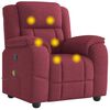 vidaXL Massagesessel Weinrot Stoff