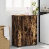 vidaXL Badezimmerschrank mit T&uuml;r Ger&auml;ucherte Eiche 60 x 35 x 80 cm