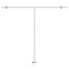 vidaXL Markise Manuell Einziehbar mit LED 350x250 cm Anthrazit