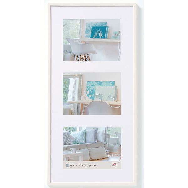 Walther Design Bilderrahmen New Lifestyle 3x13x18 cm Wei&szlig;