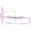 vidaXL Bettgestell ohne Matratze 90x200 cm R&auml;uchereiche Holzwerkstoff