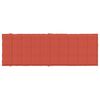 vidaXL Sonnenliegen-Auflage Melange Rot 186x58x4 cm Stoff