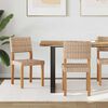 vidaXL Esszimmerstuhl 2 pcs Natur 46 x 55 x 84 cm Kubu Rattan