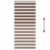 vidaXL Doppelrollo Braun 100x230 cm Stoffbreite 95,9 cm Polyester