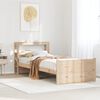 vidaXL Bettgestell mit Kopfteil ohne Matratze 90x190 cm