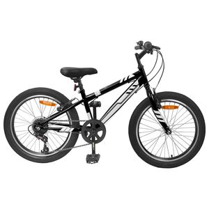 vidaXL Mountainbike 24 Zoll 6-Speed f&uuml;r 8-12 Jahre Schwarz