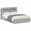 vidaXL Bettgestell mit Stauraum Grau Sonoma 160 x 200 cm Holzwerkstoff