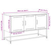 vidaXL TV-Schrank Rosa 100,5x39x60,5 cm Stahl