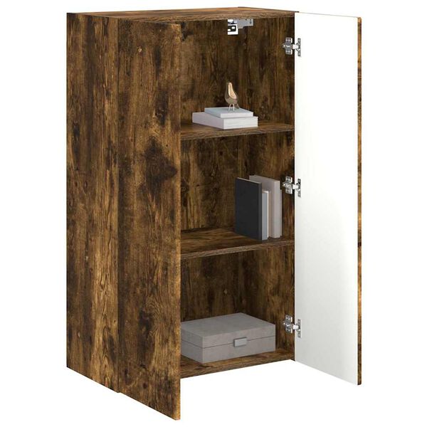 vidaXL TV-Wandschrank Ger&auml;ucherte Eiche 59,5 x 31 x 100 cm