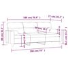 vidaXL 3-Sitzer-Sofa mit Zierkissen Hellgelb 180 cm Stoff