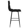 vidaXL Barhocker 2 Stk. Schwarz Samt