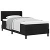 vidaXL Boxspringbett mit Kopfteil Schwarz 200 x 80 cm Stoff