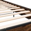 vidaXL Bettgestell R&auml;uchereiche 90x200 cm Holzwerkstoff und Metall