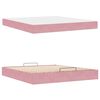 vidaXL Bettgestell mit Matratze mit Matratze 2 pcs Rosa Samt