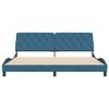 vidaXL Bettgestell ohne Matratze Blau 200x200 cm Samt