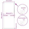 vidaXL Duschrollo 110x240 cm Stoffbreite 106 cm