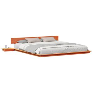 vidaXL Bettgestell Braun 200 x 200 cm Holz
