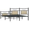 vidaXL Bettgestell ohne Matratze Sonoma-Eiche 150x200 cm Holzwerkstoff