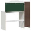 vidaXL Kreidetafel Schreibtisch ROROS Wei&szlig; 120 x 45 x 118,5 cm