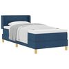 vidaXL Boxspringbett mit Kissen mit Kopfteil Blau 200 x 100 cm Stoff