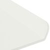 vidaXL Schwebendes Regal Wandmontiert 3 pcs Wei&szlig; 40 x 9 x 2,5 cm Stahl