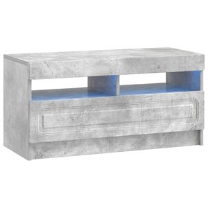 vidaXL LED-TV-Schrank Betongrau Holzwerkstoff