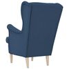 vidaXL Sessel Blau 74x84x100 cm Stoff