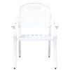 vidaXL Garten Essgruppe 5 pcs Wei&szlig; Aluminium