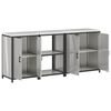 vidaXL Aufbewahrungsset f&uuml;r die K&uuml;che mit Regal 3 pcs Silber Edelstahl