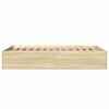 vidaXL Bettgestell Sonoma-Eiche 120x200 cm Holzwerkstoff