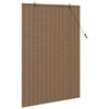 vidaXL Rollo mit Vorh&auml;ngen Braun 120 x 160 cm Bambus