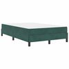 vidaXL Boxspringbett mit Matratze Dunkelgr&uuml;n 120 x 190 cm Stoff