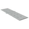 vidaXL Liegestuhl-Auflage Melange Hellgrau (75+105) x 50 x 4 cm Stoff