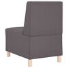 vidaXL | Modulares Armfreies Sofa | Grau 55 x 74 x 82 cm Kunstleder