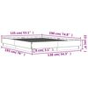 vidaXL Bettgestell Sonoma-Eiche 135x190 cm Holzwerkstoff