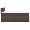 vidaXL Boxspringbett mit Matratze Dunkelbraun 140x190 cm Stoff