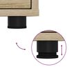 vidaXL Nachttische 2 pcs Sonoma-Eiche 30,5 x 30 x 43 cm Holzwerkstoff
